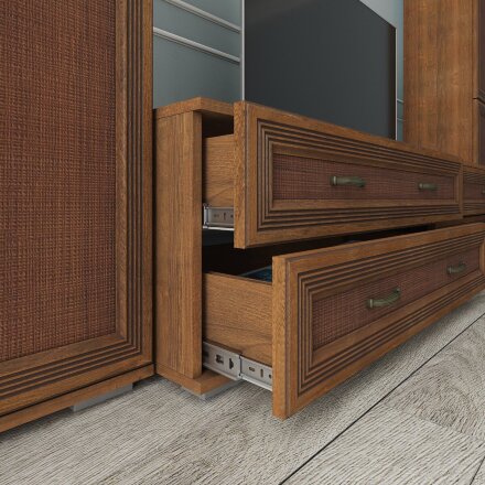 Модульная спальня Ливорно, орех донской 