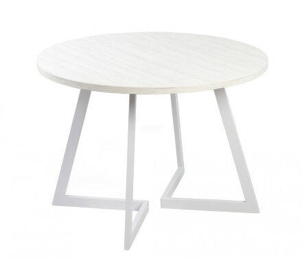 Стол раздвижной круглый Рим 940 опора белая 